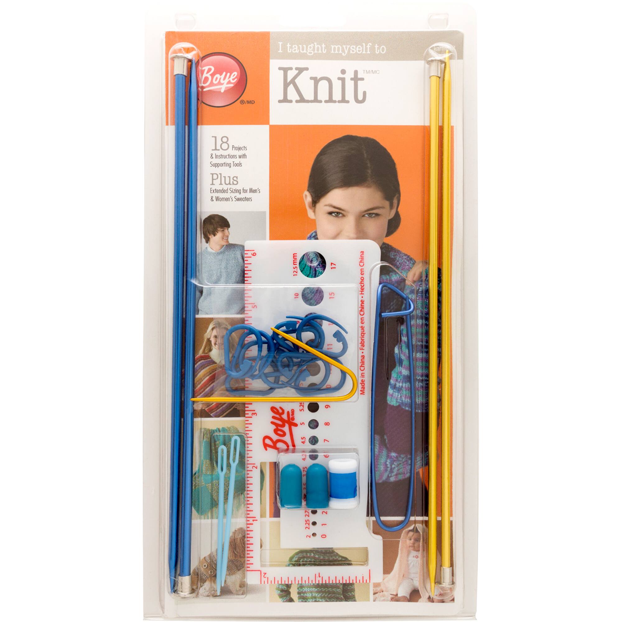 Boye® I Taught Myself to Knit™ Kit